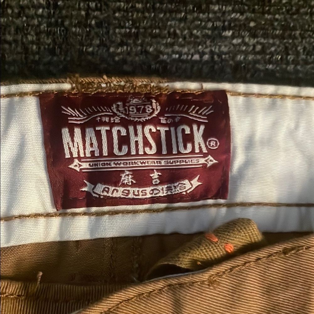 Men's Tan Cargo Pants - Picture 5 of 6